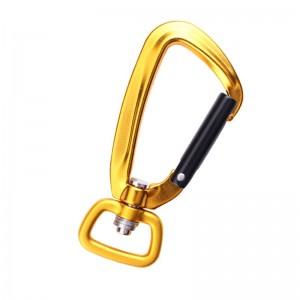 Príomh-ghlas dreapadóireachta allamuigh agus campála príomh-ghlas carabiner ilfheidhmeach cnó sléibhteoireacht Hook sléibhteoireacht búcla trealamh titim ghlas loc sábháilteachta sábháilteacht d-cineál scriú príomh-eitlío...