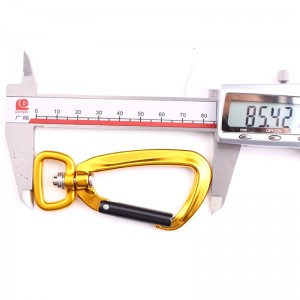 Príomh-ghlas dreapadóireachta allamuigh agus campála príomh-ghlas carabiner ilfheidhmeach cnó sléibhteoireacht Hook sléibhteoireacht búcla trealamh titim ghlas loc sábháilteachta sábháilteacht d-cineál scriú príomh-eitlío...