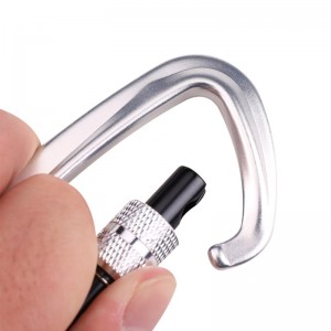 Príomh-ghlas glas dreapadóireachta agus campála amuigh faoin aer, carabiner, crúca sléibhteoireachta ilfheidhmeach, búcla sléibhteoireachta, trealamh íslitheach amuigh faoin aer, glas sábháilteachta, poll tóireála, glas srean...