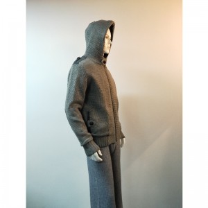 GATY HOODED SWATATER COAT RLMS0069F