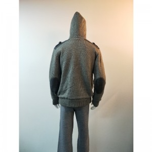 GATY HOODED SWATATER COAT RLMS0069F