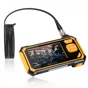 Endoscope Tionsclaíoch 1080P HD Dath 4.3inch Scáileán LCD Borescope Fócas Fada Ceamara Cigireachta i bhfad IP67 IPheld Digital Endoscope