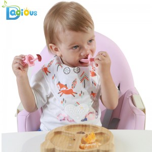 2019 Táirgí Nua Beathú Linbh An Chéad Spúnóg agus Socraigh Forc Oiliúna Spúnóga Linbh Féin-Bheathú