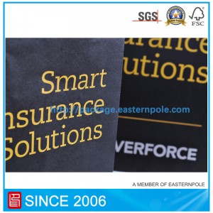 Mála páipéar dubh le lógó stampála scragall