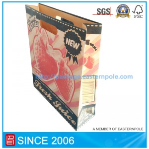 Mála páipéir ábhair athchúrsáilte Brown le láimhseáil gearrtha bás