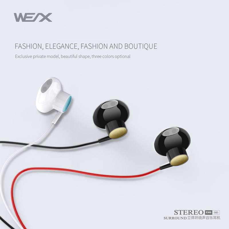 WEX 305 Traditsioonilised kõrvaklapid, traadiga kõrvaklapid, traadiga kõrvaklapid, EAR Buds