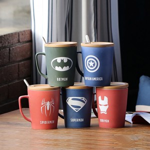 Kohandatud dekanaalne printimine valge 100% melamiinist kohvitass uue disainiga