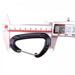 Carraig Hook lasmuigh dreapadóireachta campa príomh-ghlas carraig carabiner lasmuigh glas tapaidh titim tapa trealamh sábháilteachta glas poll tóireála D déanta as cruach dhosmálta barra earraigh glas príomh-eitlíocht glas cói...