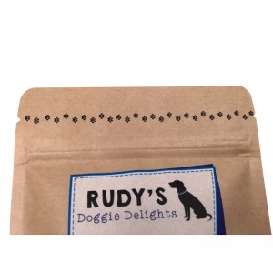 Páipéar kraft laminating laminate seasamh púitsí le fuinneog do déileálann madra