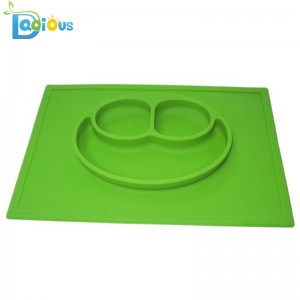 Monarcha mórdhíola Silicone Placemat píosa amháin do phláta pláta maitseála beathú leanbh saor ó bhabaí BPA BPA