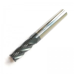 Muilte End End Carbide Soladach, HRC45 le Tialn Coated, 4 Líonta, 1/4 \