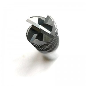 Muilte End End Carbide Soladach, HRC45 le Tialn Coated, 4 Líonta, 1/4 \