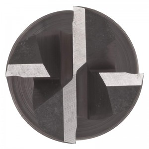 Muileann Críochnaithe Srón Micrighchearnach Charbide, Críochnú Neamhthéite (Bright), Helix 30 Deg, 4 Fliúit, 1.5 Trastomhas Gearrtha “Fad Foriomlán, 1/16”, 1/8 \