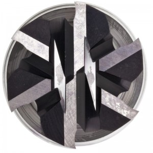 Muileann Deireadh Srón Chearnóg Charbide, Críochchríochnú Ilchiseal TIALN, 40 Deg Helix, 6 Fhliúit, 3 \