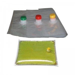 2l 3l 5l 10l 20l 25l mála dáilte fíona fillte i spout bosca nó mála leacht comhla sa bhosca