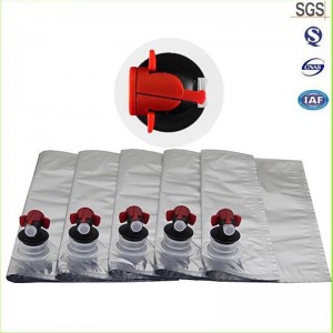 Soláthraí na Síne 3L 5L mála fíona mála alúmanaim mála fíona sa bhosca