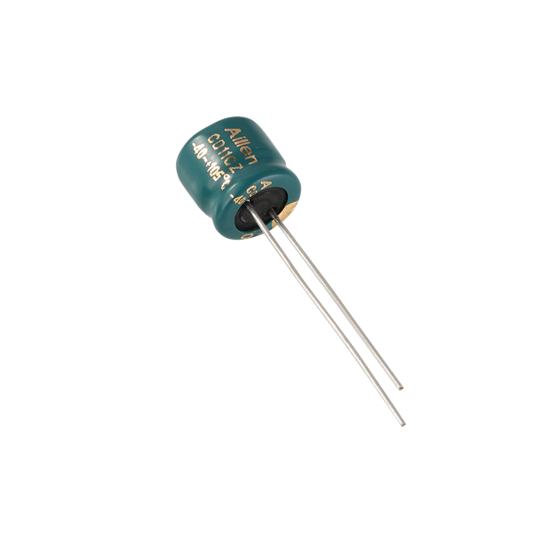 Capacitor leictrealaíoch alúmanaim CD11CZ plug-in