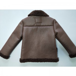 BROWN PU JACKET RLCPJ0001N LEANAÍ