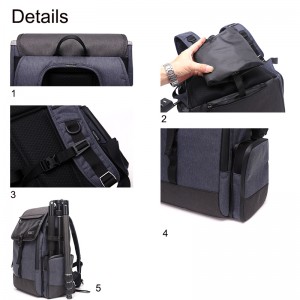 Grianghrafadóireacht Ghairmiúil Diat BRTSM31 Tripod Lens Backpack Backpack Video Ceamara Taistil Allamuigh