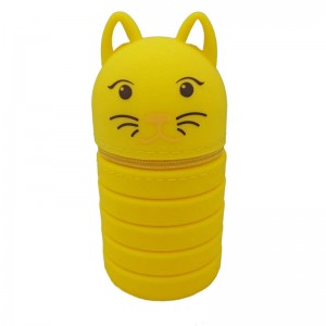 Mála peann silicone Cás peann luaidhe saincheaptha zipper greannmhar