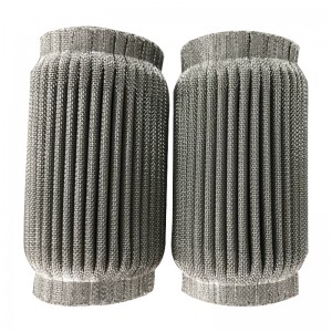 Scagaire Scagaire Uisce 50Micron Cruach dhosmálta Pleated