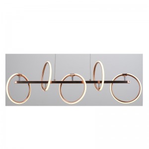 Lampa siogairlín le stiall bhabhta LED agus feidhm a choigeartú