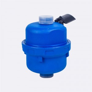 Méadar leachta toirtmhéadrach líonta le comhlacht plaisteach le cábla iargúlta