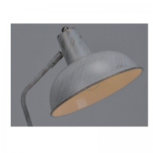 Lampa Tábla le scáth miotail choigeartú feidhm agus bán brushed óir