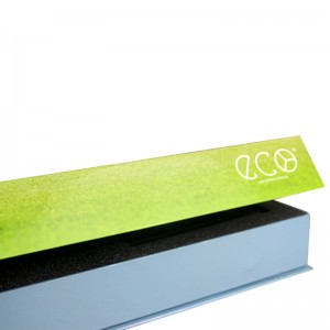 Bosca bronntanais de chruth leabhar-chruthach comóradh bosca bronntanas taisce maighnéad cearnach