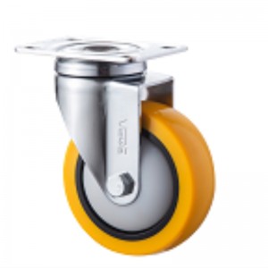 Keskmise tööajaga kroomitud korpus oranži TPE rattaga