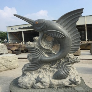 Snoíodóireacht Cloch Deilf ar scála mór Snoíodóireacht agus Dealbhóireacht Cloch Dúlra Nádúrtha Pure Obair ealaíne