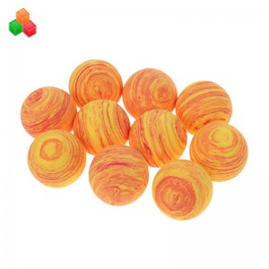 Liathróid cúir eva ardchaighdeán táirge nua saincheaptha liathróidí cúr cló bog eva le haghaidh gailf \/ suathaireachta \/ clós súgartha do naíonáin