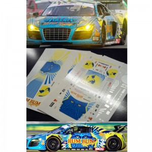 decal sleamhnán sleamhnán uisce samhail charr