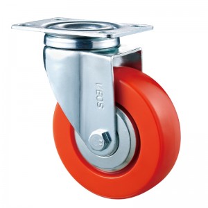 Dualgas Meánach - Tithíocht plátáilte chrome le roth TPE dearg