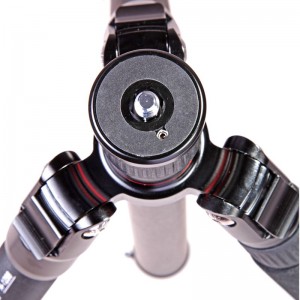 Kingjoy K029 Sraith Taistil Tripod Éadromach Fiber Charbóin le Ceann V00 Ball