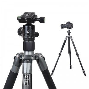 Tripod Carbóin Fiber Charbóin A82 le A10 Próifíl Ball Íseal Próifíl T11