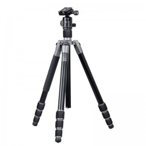 Tripod Carbóin Fiber Charbóin A82 le A10 Próifíl Ball Íseal Próifíl T11