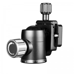 KINGJOY G0 dearadh nua ceann liathróid uainíochta 360 céim le pláta scaoilte tapa arca na hEilvéise