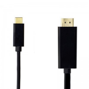 USB C go HDMI Cábla 6ft (4K @ 60Hz), Cábla USB go HDMI Cábla [Thunderbolt 3 Comhoiriúnach] do MacBook Pro 16 '' 2019\/2018\/2017, MacBook Air \/ iPad Pro 2019\/2018, Leabhar Dromchla 2, Samsung S10 , agus eile