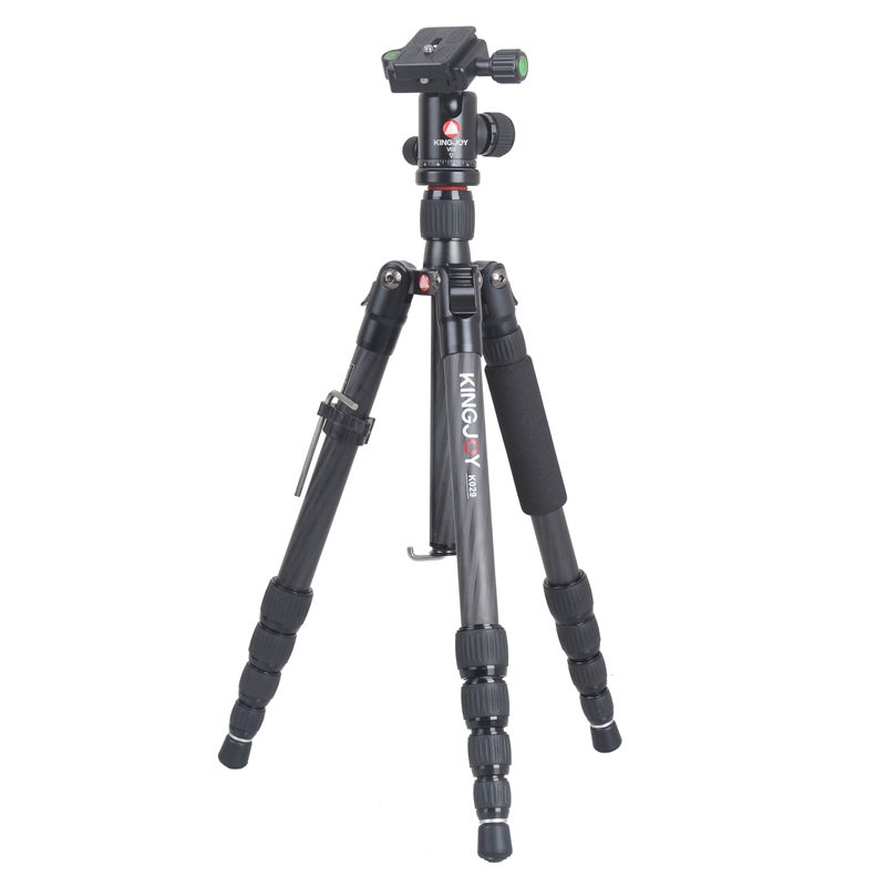 Kingjoy Chustaim branda Kingjoy Port Alúmanam Inaistrithe Tripod Camera le Ball Head for Digital Dslr