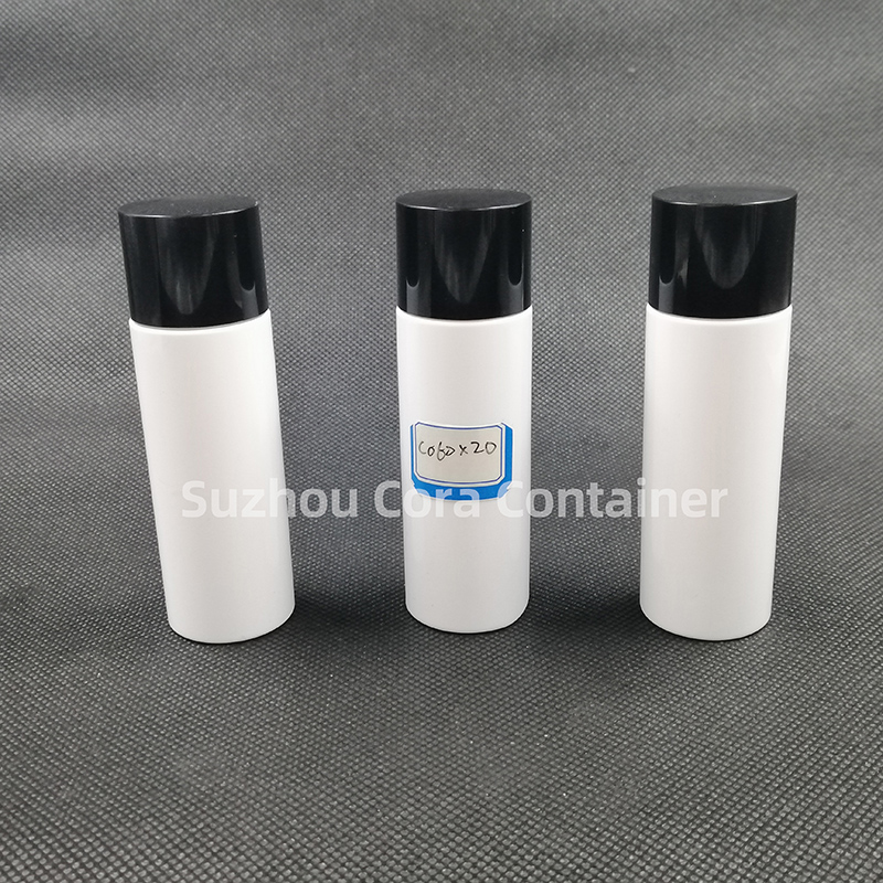 60ml Kaela suurus 20mm Lemmiklooma plastne kosmeetiline pudel kruvikorgiga