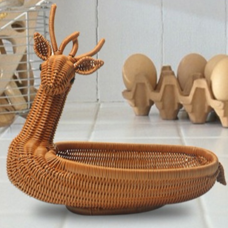 Deer Woven Basket