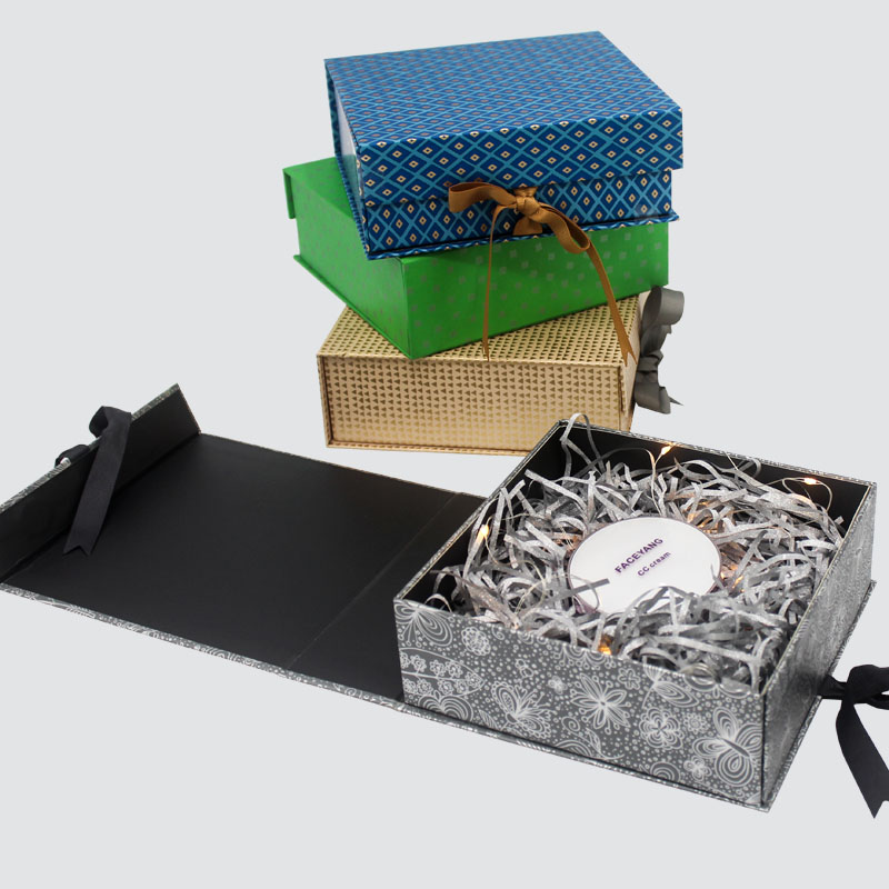 Lihtne volditav kingitus karp Toit Küünlad Šokolaad Silk Ribbon Kaunis Karp