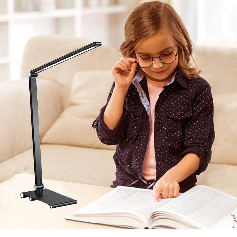 129ts Desk Lamp uurimiseks Dimmable juhitud laualamp, Touch Dimmer, Color Change Base Night