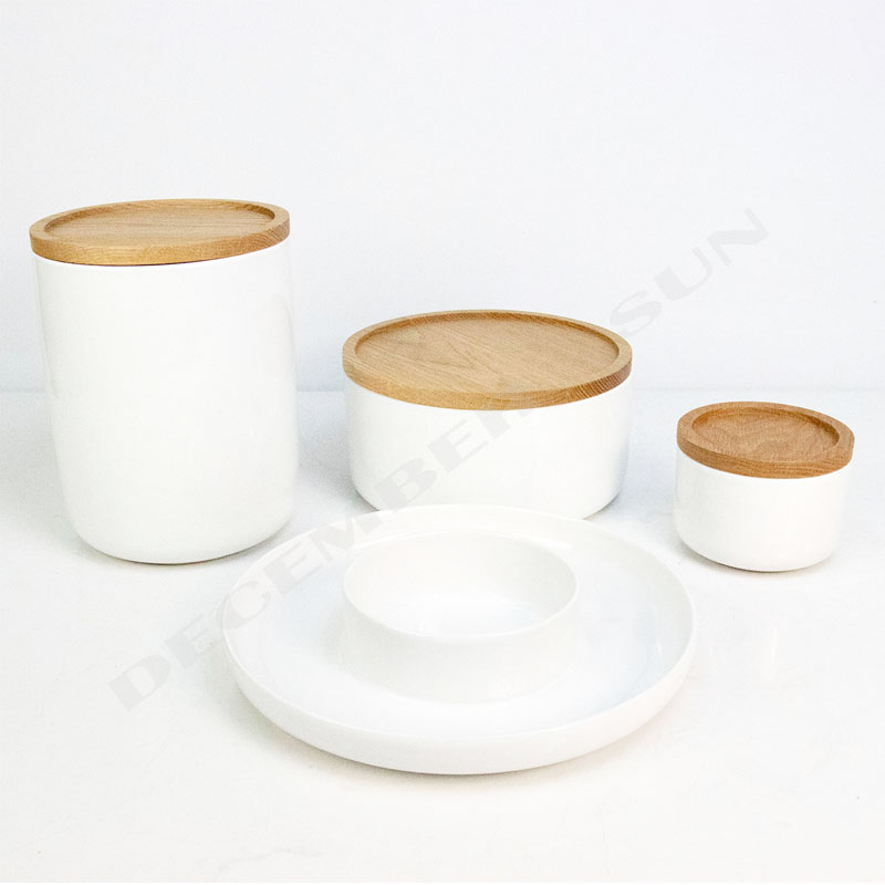 keraamika hulgimüük puidust kaanega köögitarvikutega