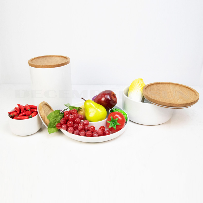 keraamika hulgimüük puidust kaanega köögitarvikutega