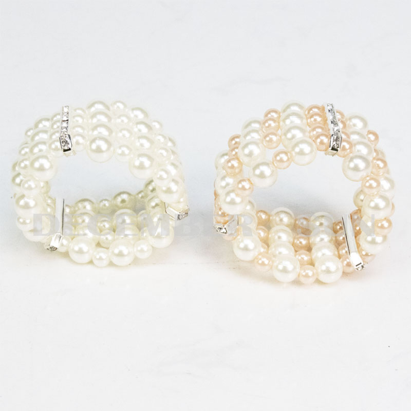 Fáinne naipcín álainn Pearl mórdhíola álainn