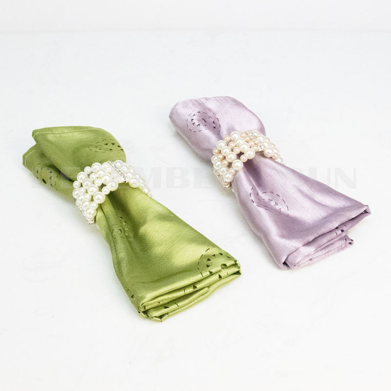 Fáinne naipcín álainn Pearl mórdhíola álainn