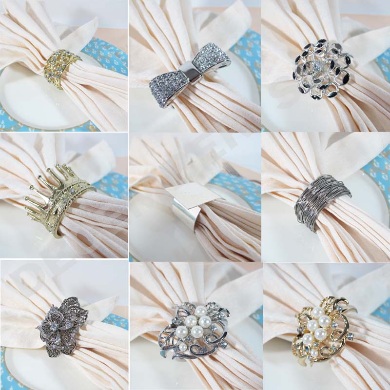 Te fáinne naipcín miotail galánta & galánta a dhíol