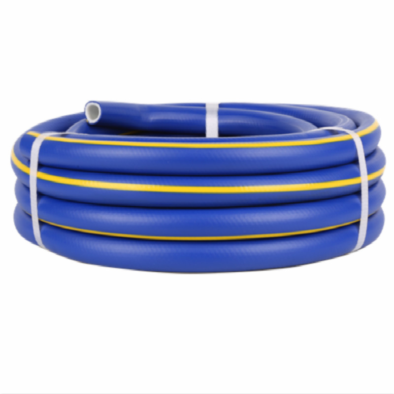 3-chiseal braided ildaite Le líne buí Superflex PVC uisce Hose